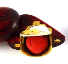 Load image into Gallery viewer, B121 Birdseye Maple Wood Cremation Ash Double Infinity Locket With Secret Compartments
