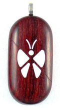 Load image into Gallery viewer, 0005 Thin Butterfly Illusionist Locket Rosewood Burgundy
