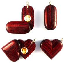 Load image into Gallery viewer, 0019 Natural No Image Illusionist Locket Rosewood Burgundy
