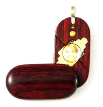 Load image into Gallery viewer, 0006 Thin No Image Illusionist Locket Rosewood Burgundy