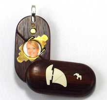 Load image into Gallery viewer, 4345 Thin Sail Boat - Dolphin Illusionist Locket
