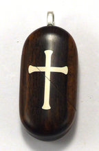 Load image into Gallery viewer, 4129 Thin Cross - Christian Fish Illusionist Locket
