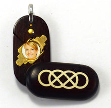 Load image into Gallery viewer, 4761 Double Infinity Illusionist Locket Coco Bolo Wood
