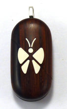 Load image into Gallery viewer, 4854 Thin Coco Bolo Wood Illusionist Butterfly Locket
