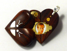Load image into Gallery viewer, 5787 Silver Butterfly Coco Bolo Wood Illusionist Locket
