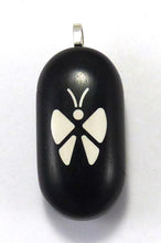 Load image into Gallery viewer, 0004 Slim Butterfly Illusionist Locket Ebony Wood
