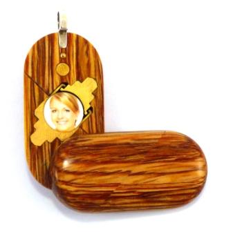 3077 Thin No Image Wood Illusionist Locket – Illusion lockets
