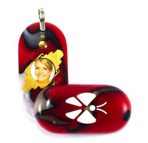 3114 Thin Fire & Ice Acrylic Butterfly Illusionist Locket