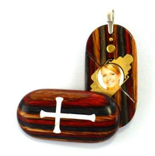 Load image into Gallery viewer, 4068 Thin Cross Locket That Transforms Into Christian Fish Illusionist Locket
