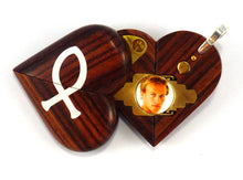 Load image into Gallery viewer, 4073 Thin Kingwood Cross Locket That Transforms Into Christian Fish Illusionist Locket
