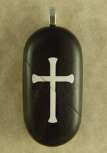Load image into Gallery viewer, 4129 Natural Cross - Christian Fish Illusionist Locket
