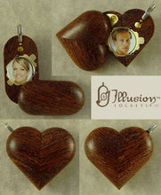 Load image into Gallery viewer, 4579 Slim No Image Camelthorn Wood Illusionist Locket
