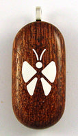 4946 Natural Camelthorn Wood Illusionist Locket