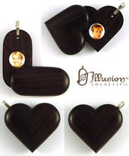 Load image into Gallery viewer, 5051 Natural East Indian Rosewood Illusionist Locket
