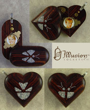 Load image into Gallery viewer, 5195 Thin Unique Wood Illusionist Locket
