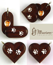 Load image into Gallery viewer, 5218 Natural Paw Print Illusionist Locket
