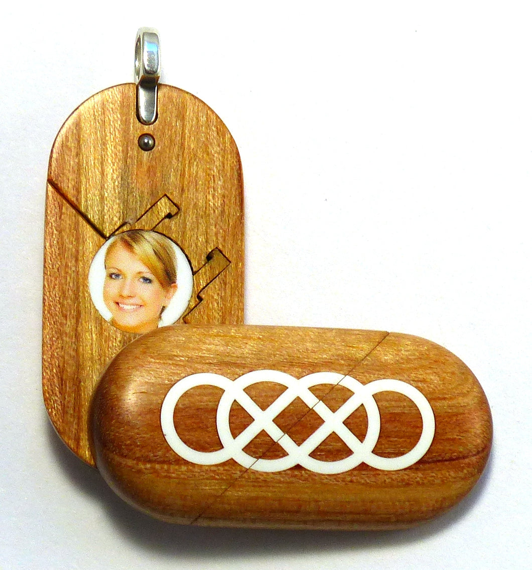 5454 Natural Double Infinity Illusionist Locket