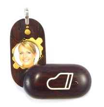Load image into Gallery viewer, B065 Coco Bolo Wood Cremation Ash Piano Locket With Secret Compartments
