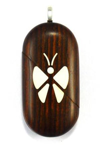 0002 Thin Butterfly Illusionist Locket Lighter Coco Bolo Wood