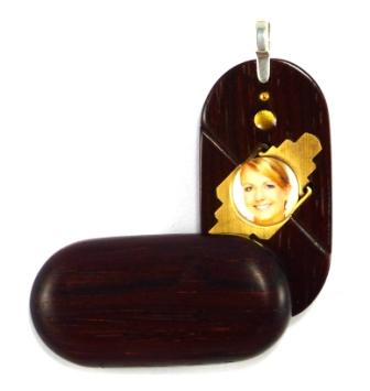 0007 Thin No Image Illusionist Locket Coco Bolo Wood – Illusion lockets